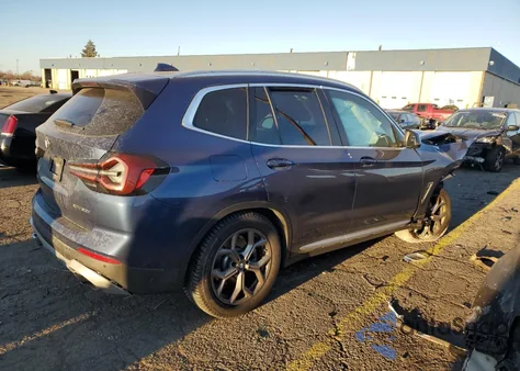 2022 BMW X3 xDrive30I from USA, damaged, VIN 5UX53DP0XN9L45256